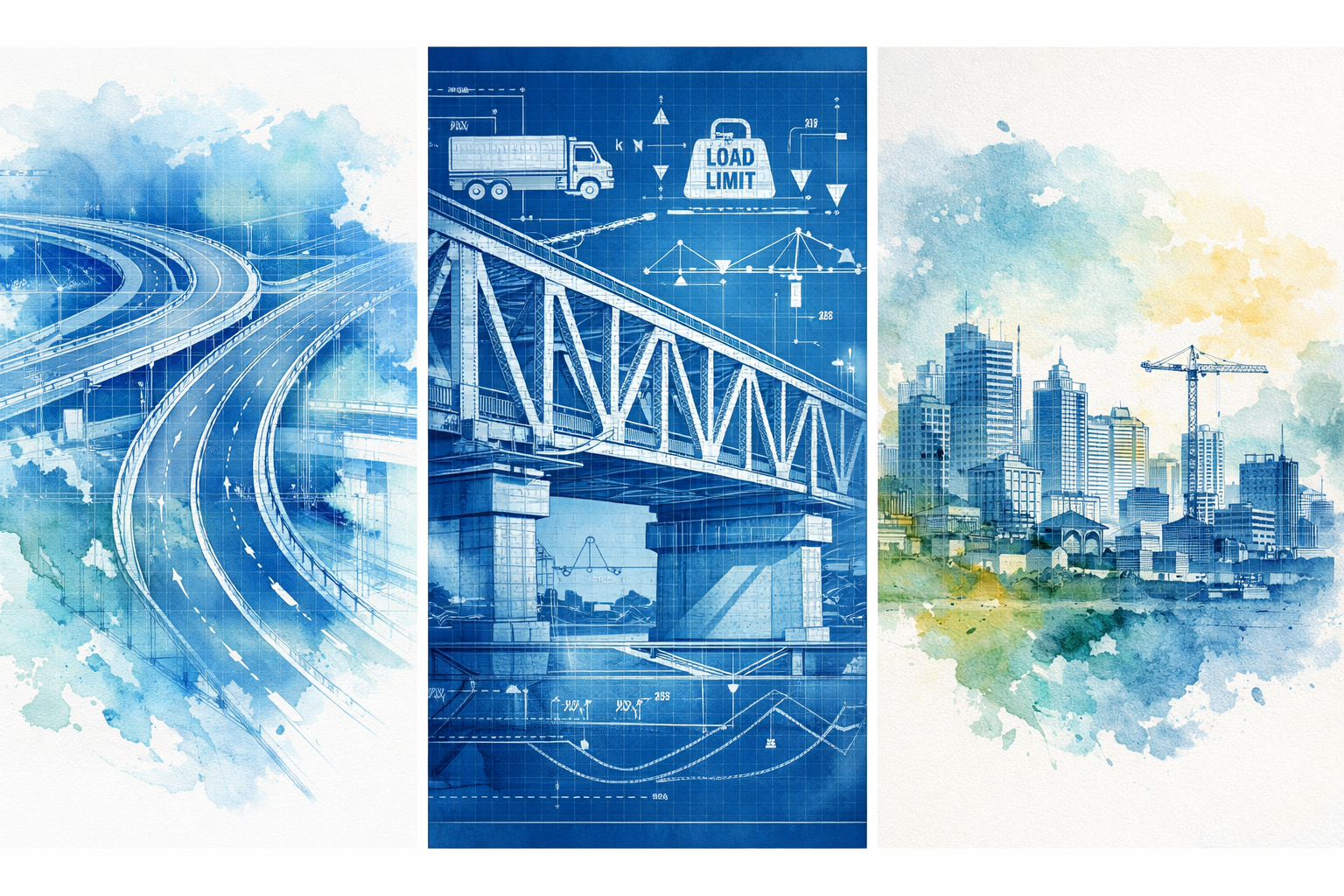 Roadway design illustration