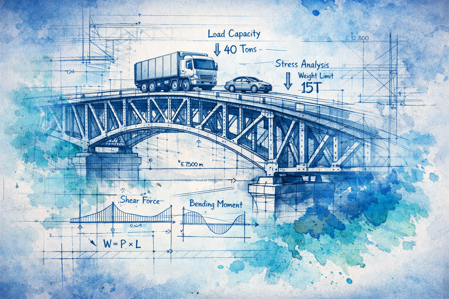 Bridge analysis illustration