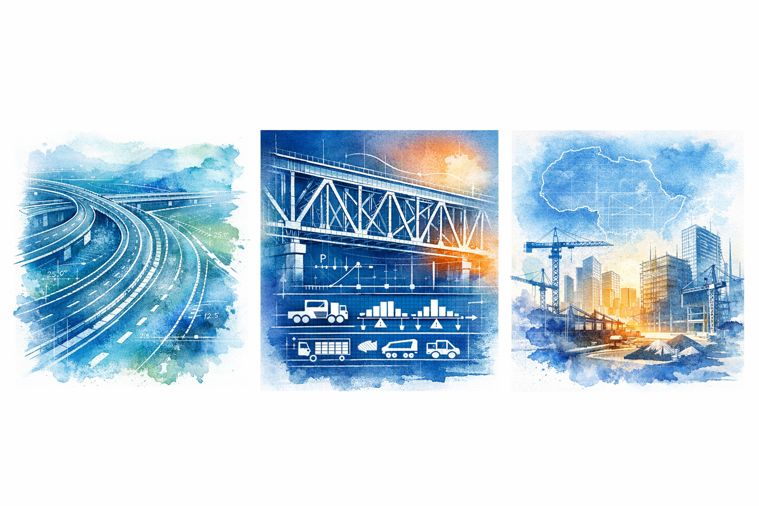 African infrastructure illustration